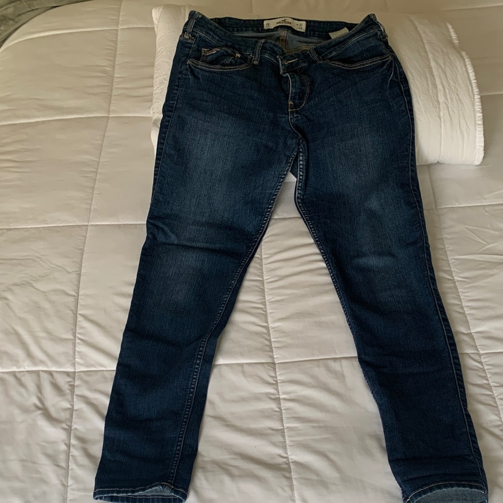Hollister Women's Dark Blue Skinny Jeans